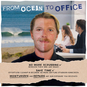 Kook-Off sunscreen remover takes you from ocean to office with no scrubbing needed